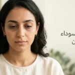 صورة غلاف تُظهر وجه امرأة شابة مع هالات سوداء خفيفة تحت العين وعنوان المقال بالعربية