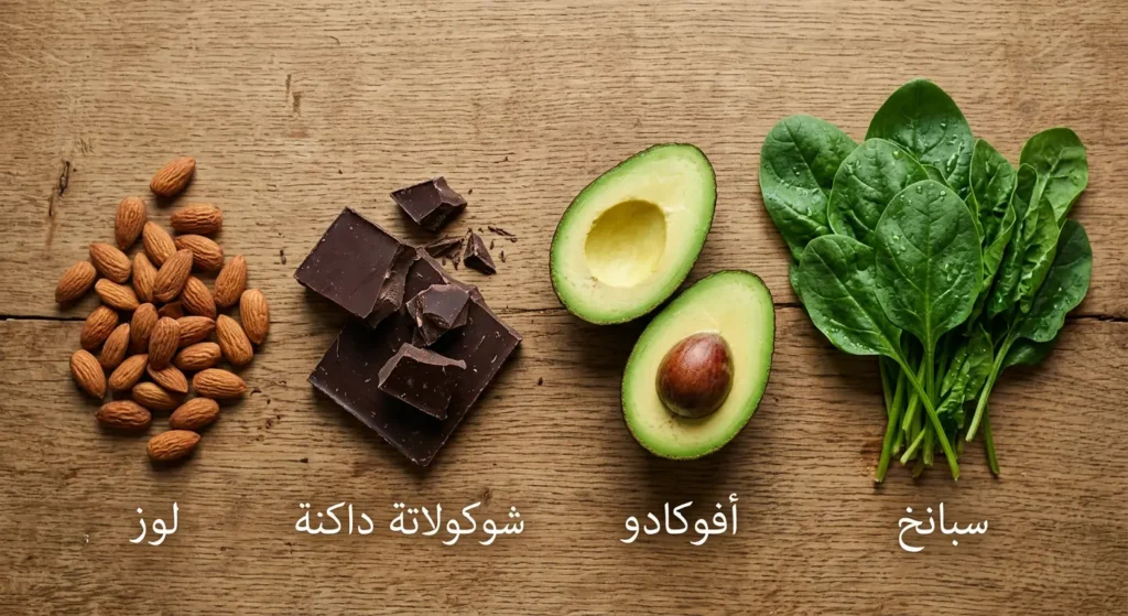 مجموعة أطعمة طبيعية غنية بالمغنيسيوم تساعد في الوقاية من صداع التوتر