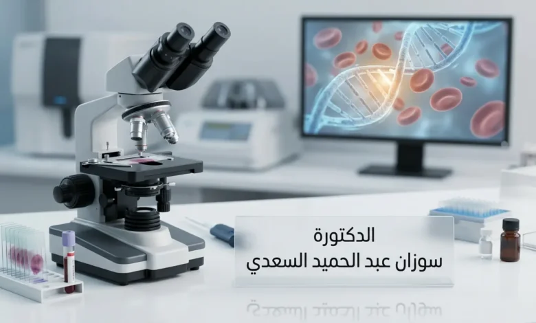 الدكتورة سوزان عبد الحميد السعدي استشارية أمراض الدم
