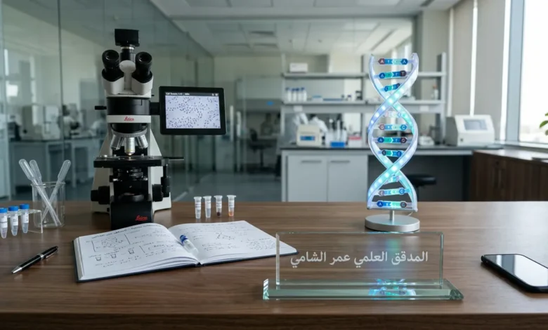 صورة تعبيرية لمكتب المدقق العلمي عمر الشامي المتخصص في العلوم الطبية الحيوية في موقع وصفة طبية.