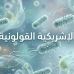 صورة مجهرية واقعية لبكتيريا الإشريكية القولونية (E. coli) توضح شكلها العصوي.