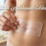 لصقات السيليكون الطبية توضع على ندبة جراحية ملتئمة لتسطيحها وتفتيح لونها