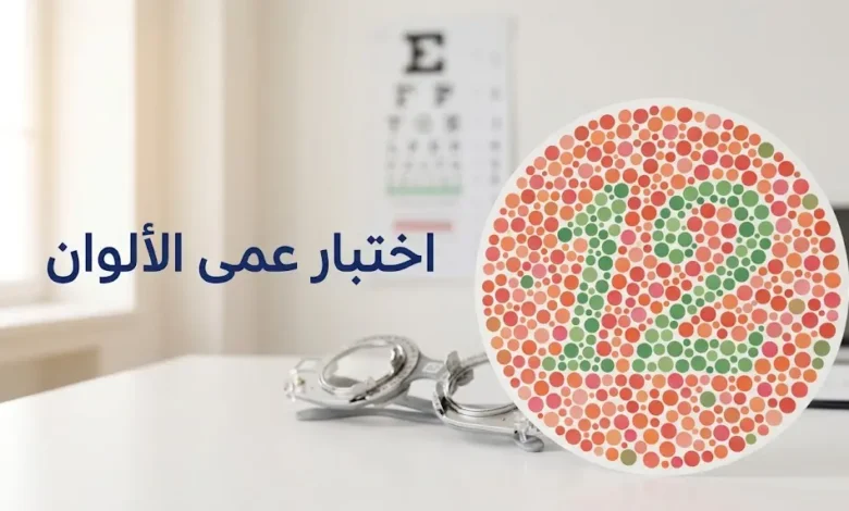 اختبار عمى الألوان بلوحة إيشيهارا الطبية الاحترافية