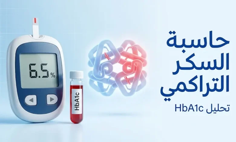 حاسبة السكر التراكمي HbA1c لقياس متوسط سكر الدم