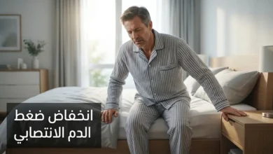 شخص بالغ يشعر بالدوار فور نهوضه من السرير — صورة غلاف مقال انخفاض ضغط الدم الانتصابي