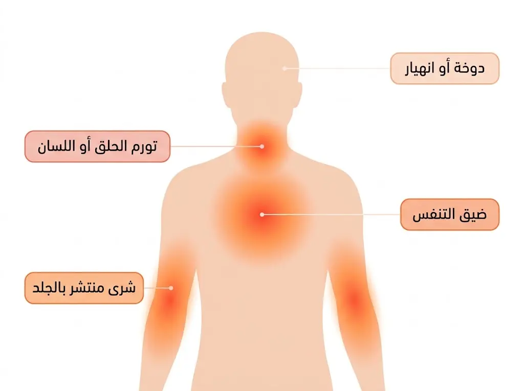 علامات التحسس الشديد (التأق) التي تستدعي إسعافاً فورياً بعد لقاح الإنفلونزا